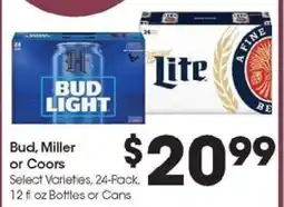 Kroger Bud, Miller or Coors offer