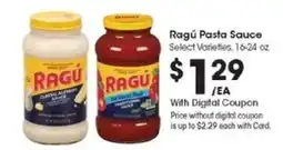 Kroger Ragú Pasta Sauce offer