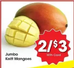 Kroger Jumbo Keitt Mangoes offer