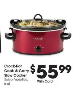Kroger Crock-Pot Cook & Carry Slow Cooker offer