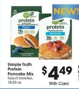 Kroger Simple Truth Protein Pancake Mix offer