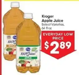 Kroger Kroger Apple Juice offer