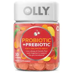 Walgreens Probiotic + Prebiotic Gummies Peachy Peach offer
