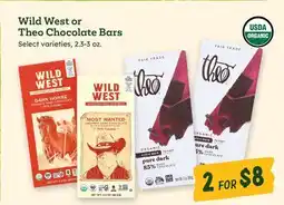 Sprouts Farmers Market Wild West or Theo Chocolate Bars offer