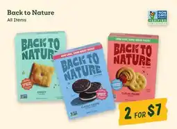 Sprouts Farmers Market Back to Nature offer