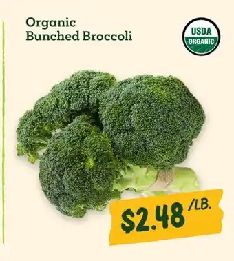 Sprouts Farmers Market Organic Bunched Broccoli offer