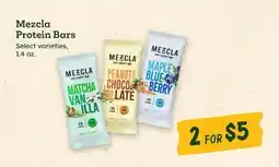 Sprouts Farmers Market Mezcla Protein Bars offer