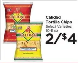 Food 4 Less Calidad Tortilla Chips offer