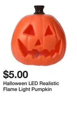 Five Below Halloween LED Realistic Flame Light Pumpkin offer