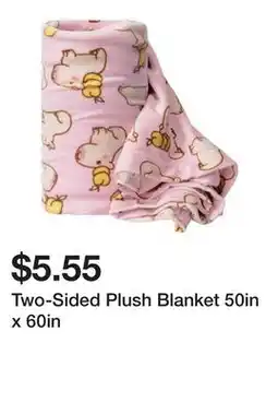 Five Below Two-Sided Plush Blanket 50in x 60in offer