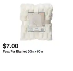 Five Below Faux Fur Blanket 50in x 60in offer
