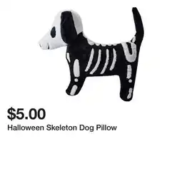 Five Below Halloween Skeleton Dog Pillow offer