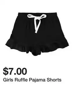 Five Below Girls Ruffle Pajama Shorts offer