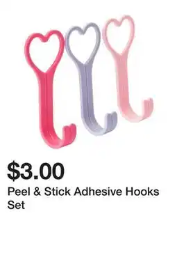 Five Below Peel & Stick Adhesive Hooks Set offer