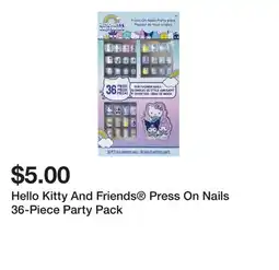Five Below Hello Kitty And Friends Press On Nails 36-Piece Party Pack offer