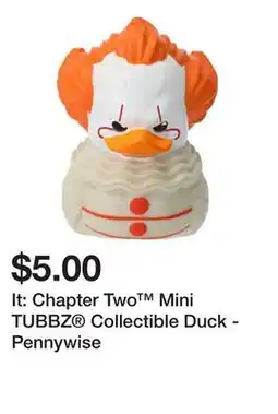 Five Below It: Chapter Two Mini TUBBZ Collectible Duck - Pennywise offer