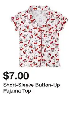 Five Below Short-Sleeve Button-Up Pajama Top offer