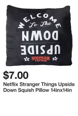 Five Below Netflix Stranger Things Upside Down Squish Pillow 14inx14in offer