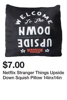Five Below Netflix Stranger Things Upside Down Squish Pillow 14inx14in offer