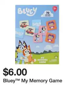 Five Below Bluey My Memory Game offer