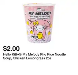 Five Below Hello Kitty My Melody Pho Rice Noodle Soup, Chicken Lemongrass 2oz offer