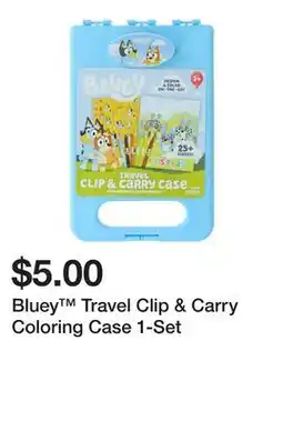 Five Below Bluey Travel Clip & Carry Coloring Case 1-Set offer