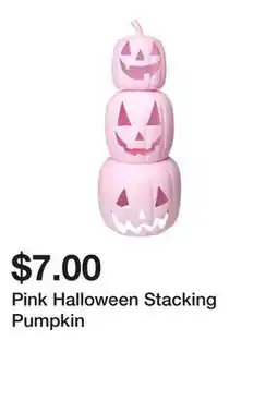 Five Below Pink Halloween Stacking Pumpkin offer
