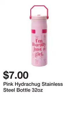 Five Below Pink Hydrachug Stainless Steel Bottle 32oz offer
