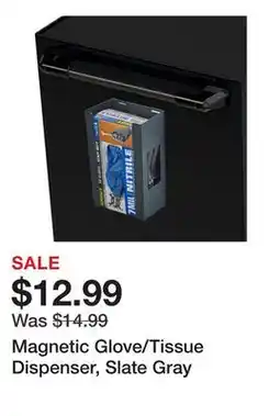 Harbor Freight Tools Magnetic Glove/Tissue Dispenser, Slate Gray offer
