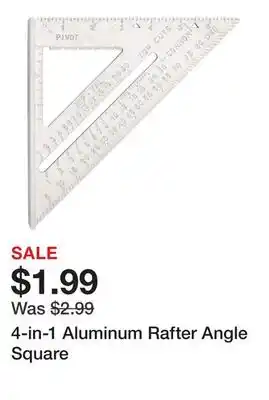 Harbor Freight Tools 4-in-1 Aluminum Rafter Angle Square offer