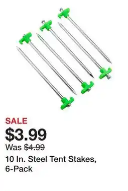 Harbor Freight Tools 10 In. Steel Tent Stakes, 6-Pack offer