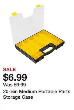 Harbor Freight Tools 20-Bin Medium Portable Parts Storage Case offer