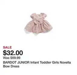 Marshalls BARDOT JUNIOR Infant Toddler Girls Novella Bow Dress offer