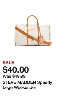 Marshalls STEVE MADDEN Speedy Logo Weekender offer