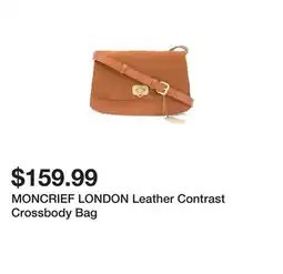 Marshalls MONCRIEF LONDON Leather Contrast Crossbody Bag offer