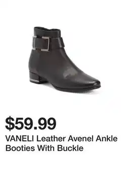 Marshalls VANELI Leather Avenel Ankle Booties With Buckle offer