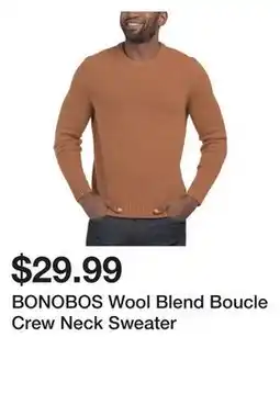 Marshalls BONOBOS Wool Blend Boucle Crew Neck Sweater offer