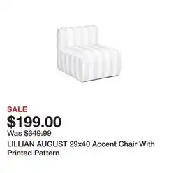 Marshalls LILLIAN AUGUST 29x40 Accent Chair With Printed Pattern offer