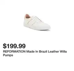 Marshalls REFORMATION Made In Brazil Leather Willa Pumps offer