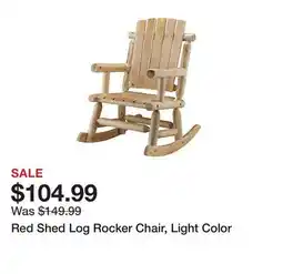 Tractor Supply Company Red Shed Log Rocker Chair, Light Color offer