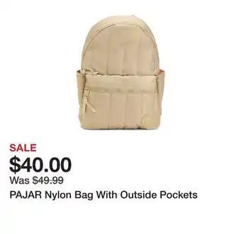 Marshalls PAJAR Nylon Bag With Outside Pockets offer