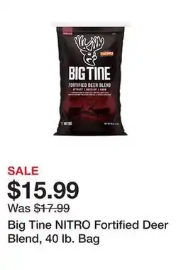 Tractor Supply Company Big Tine NITRO Fortified Deer Blend, 40 lb. Bag offer