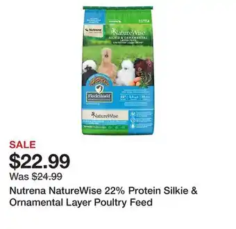 Tractor Supply Company Nutrena NatureWise 22% Protein Silkie & Ornamental Layer Poultry Feed offer