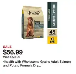 Tractor Supply Company 4health with Wholesome Grains Adult Salmon and Potato Formula Dry Dog Food offer