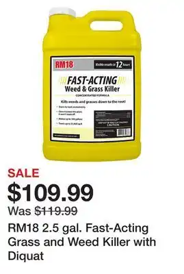 Tractor Supply Company RM18 2.5 gal. Fast-Acting Grass and Weed Killer with Diquat offer