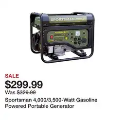 Tractor Supply Company Sportsman 4,000/3,500-Watt Gasoline Powered Portable Generator offer