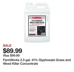 Tractor Supply Company FarmWorks 2.5 gal. 41% Glyphosate Grass and Weed Killer Concentrate offer