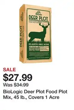 Tractor Supply Company BioLogic Deer Plot Food Plot Mix, 45 lb., Covers 1 Acre offer
