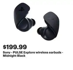 Best Buy Sony - PULSE Explore wireless earbuds - Midnight Black offer