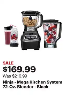Best Buy Ninja - Mega Kitchen System 72-Oz. Blender - Black offer